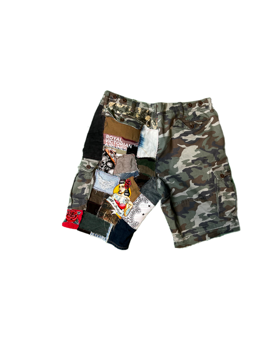 Patchwork Shorts